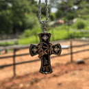 Pingente Cruz Max team roping  /com corrente