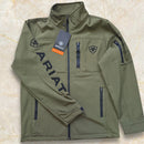 Jaqueta Ariat verde, rosa escuro, beje, marrom, cinza e preta