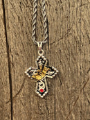 Pingente bull Rider silver